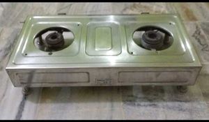 Automatic stainless steel gas stove.