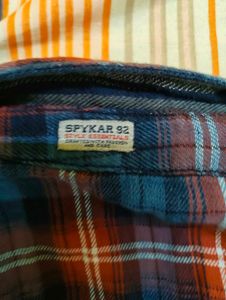 spykar reversable shirt