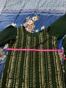 Green Pakistani Suit