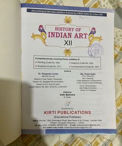 History Of Indian Art Class 12 Kirti Cbse