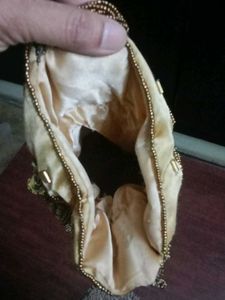 Golden Beaded Potli Bag