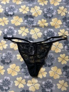 Black Lace Thong