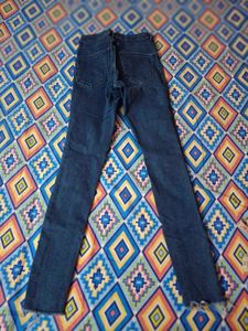 Ripped Knee Dark Wash Jeans