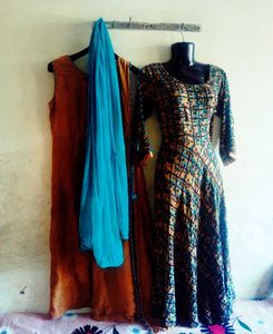 Designer Anarkali Gown With Shrug And Dupatta