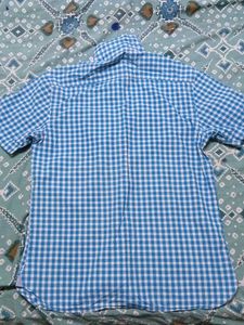 Blue Checked Casual Shirt