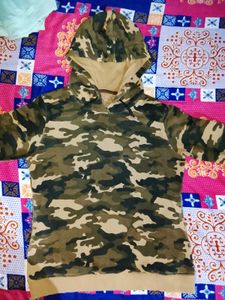 Camo Print Hoodie