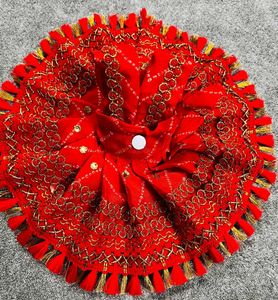 Red Laddu Gopal Festival Dress Combo