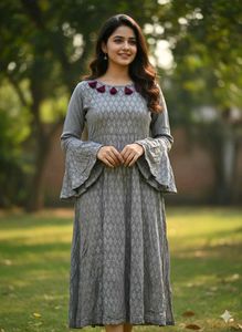 Elegant Grey Midi Dress