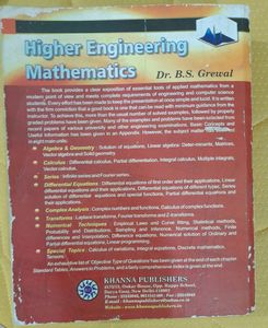Higher Engineering Mathematics by Dr. B. S. Grewal