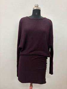 Burgundy Knit Dress