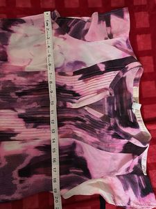 Pink &amp; Purple Abstract Print Blouse