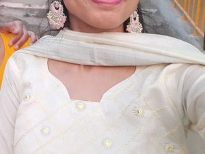 Pretty White Kurta Set