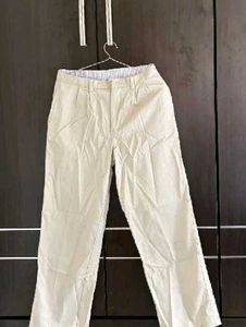 Beige Casual Pants