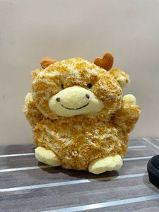 🧸✨ Cuddly Soft Plush Bull Toy – Super Adorable.