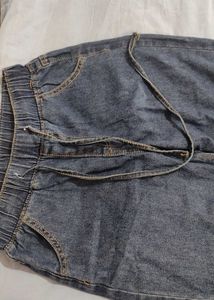 Denim Wide Leg Pants