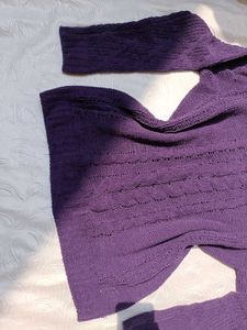 Cable Knit Purple Pullover 💜