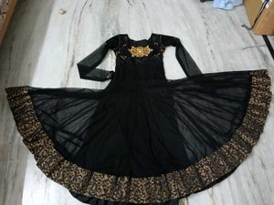 Elegant Black Ethnic Gown