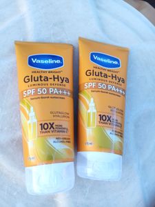 2 Pack ❤️ Vaseline Gluta-Hya Sunscreen 🌞
