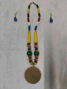 Heavy Traditional Neck Piece With Earring Set