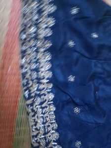 Blue Embroidered lehenga