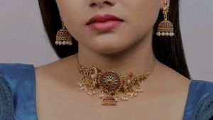 Temple Jewellery Set For Women