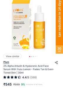 Plum Alpha Arbutin &amp; Hyaluronic Acid Serum