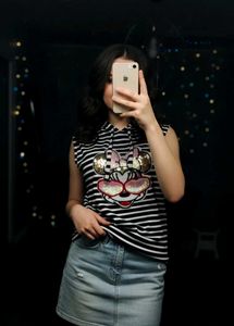 Striped Sleeveless Top