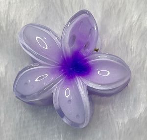 Purple Lavender Scrunchie + Flower Claw Combo