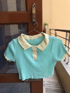 Cute Cropped Polo Top