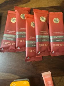 Lip Balm, Protein Powder And VIT d