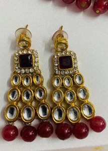Mehrum Kundan Set For Wedding Festival