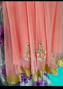 Peach Long Frock