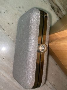 Sparkly Silver Clutch