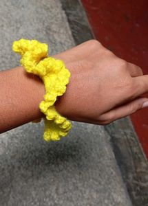 😍pack Of 6 crotchet Flower Hair Tie💫