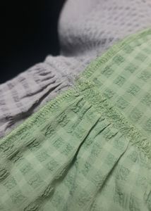 Dobby Georgette Long Dress Front Open