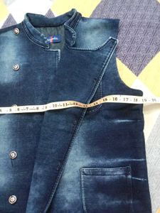 Denim Sleeveless Jacket