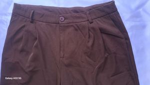 Brown Wide Leg Pants - 08