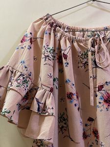 Floral Print Off-Shoulder Top