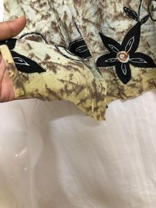 Blue Printed Maxi Dress