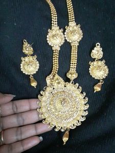 Elegant Party Accessories Long Neclace With Earrings