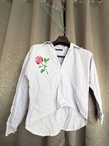 Back Buttoned Painted Shirt