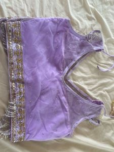 Lavender Ombre Lehenga With Dupatta