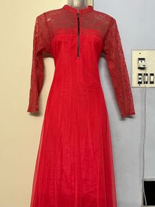 Pintrest Elegant Red Lace Dress