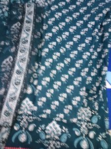 Teal Blue Kurta Set Pure Cotton