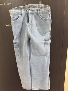 Light Wash Cargo Jeans