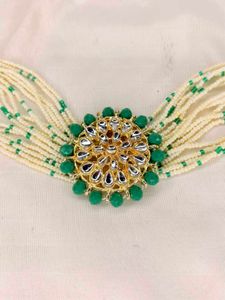 🌸Exquisite Kundan &amp; Pearl Choker Set🌸