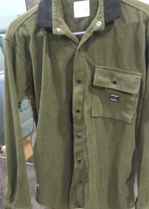 Olive Green Corduroy Shirt