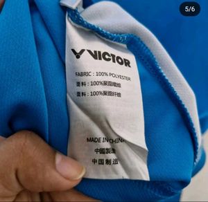 VICTOR BADMINTON TSHIRT ( BLUE )