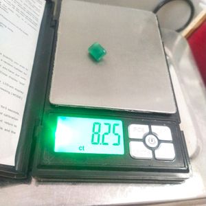 8.25 Cts.Natural Zambian Square Cut Panna Gemstone