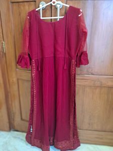 Maroon Ethnic Gown
